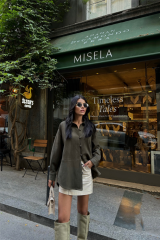 SÜET GÖMLEK - Haki