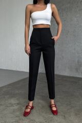 Yüksek Bel Pensli̇ Pantolon