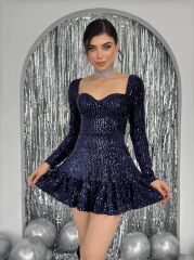 Sezi Pul Payet Elbise