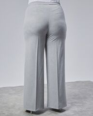 Poly Viscose Full Lycra Beli̇ Lasti̇kli̇ Battal Pantolon