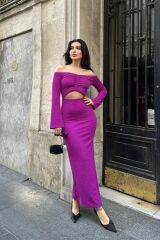 Lita Cut Out Büzgülü Elbise 2715-8