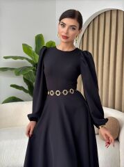 Sali Balon Kol Elbise