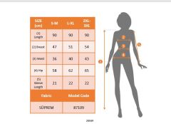 Kadın Kısa Kollu Yakadan Bağcıklı Desenli Fırfırlı Süprem Elbise