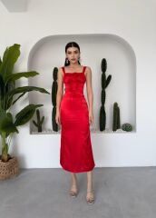 PAG İP ASKILI ELBİSE