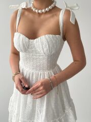 Monika Omuz Bağlamalı Elbise