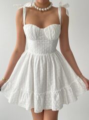 Monika Omuz Bağlamalı Elbise