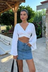 Cecile Denim Mini Etek 4015-17