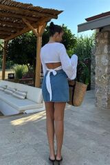 Cecile Denim Mini Etek 4015-17