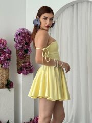 Clara Askılı Mini Elbise