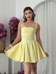 Clara Askılı Mini Elbise