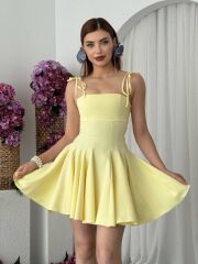 Clara Askılı Mini Elbise