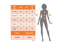 Kadın Uzun Kollu Bisiklet Yaka Desenli Vskon Bluz