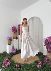 Pars İp Askılı Elbise