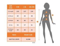 Kadın Kısa Kollu Bisiklet Yaka Puantiyeli Maksi örme Krep Elbise