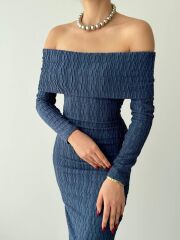 Ovieda Madonna Yaka Elbise