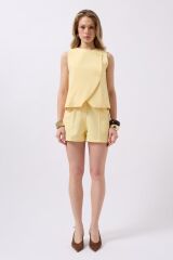 Yandan Düğmeli Dokuma Yelek