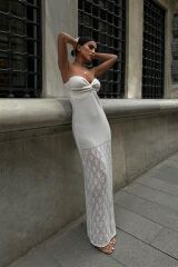 Eudora Ajurlu StraplezElbise 2771