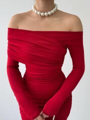 Tefs Straplez Elbise