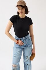 Likralı Basic T-Shirt